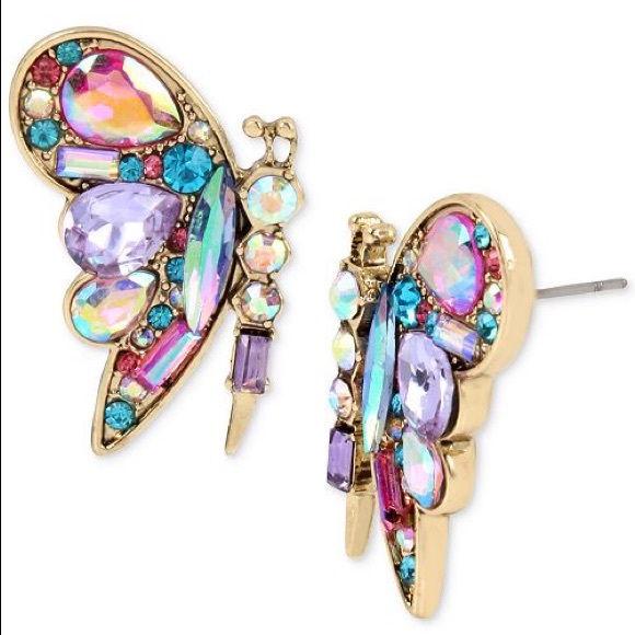 Betsey Johnson Jewelry - NWT Butterfly Stud Earrings